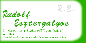 rudolf esztergalyos business card